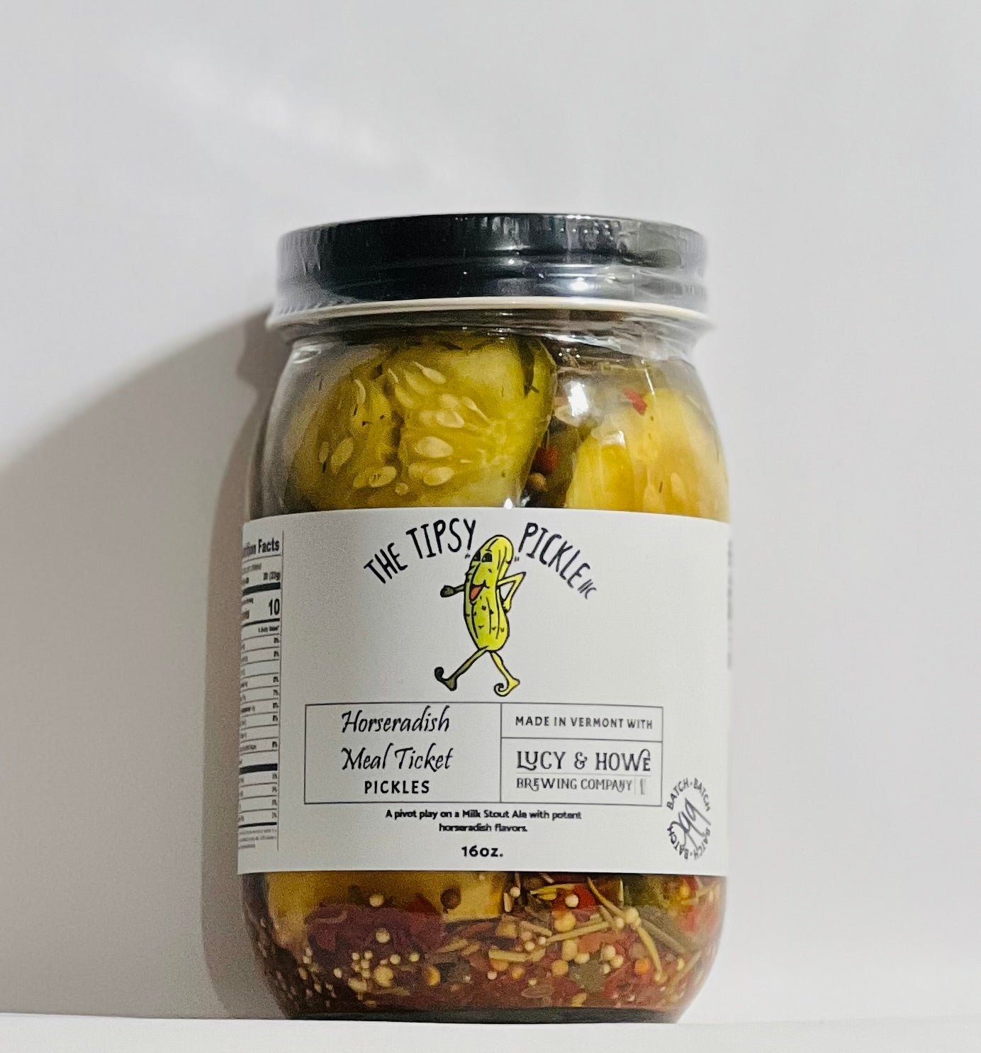 The Tipsy Pickle - Horseradish Meal Ticket Pickles