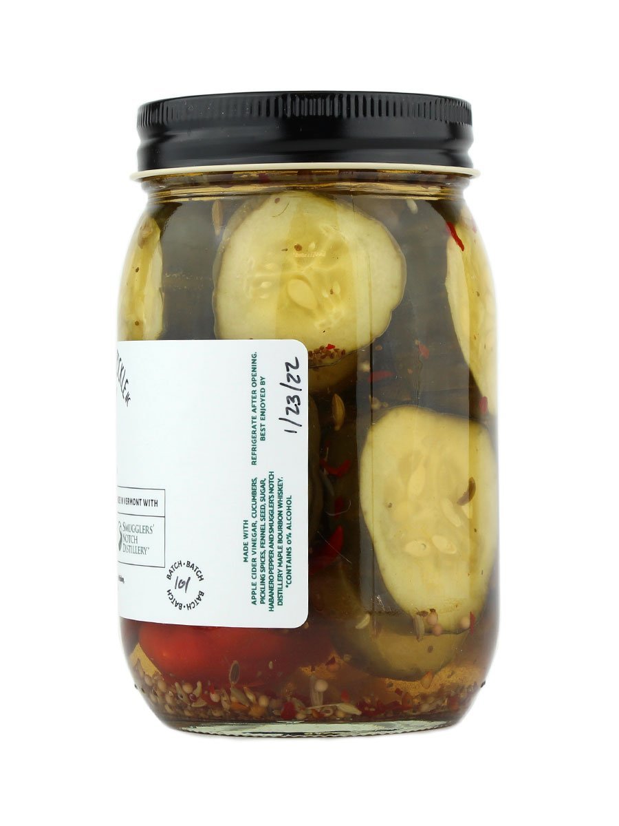 The Tipsy Pickle - Maple Bourbon Whiskey Pickles - A Slice of Vermont