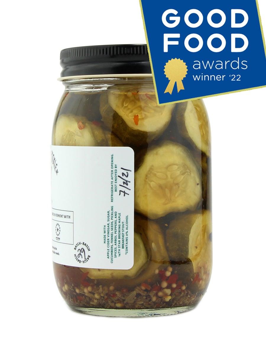 The Tipsy Pickle - Maple Breakfast Stout Pickles - A Slice of Vermont