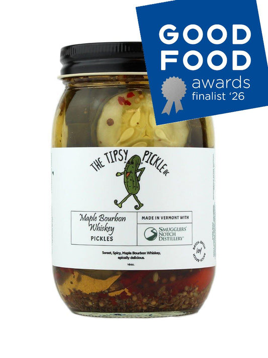 The Tipsy Pickle - Maple Bourbon Whiskey Pickles