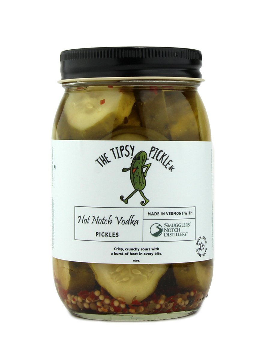 The Tipsy Pickle - Hot Notch Vodka Pickles - A Slice of Vermont